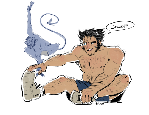 Kurt Teasing Logan While Doing Warm-ups Just Sounds So On Brand For Them