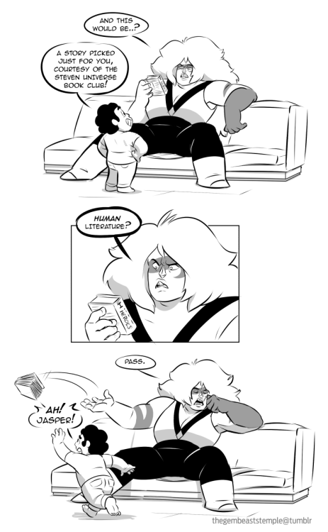 thegembeaststemple:  The Steven Universe Book Club gained a new member that day.