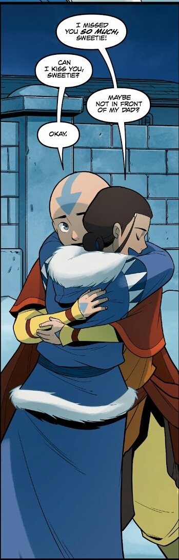 Some Of My Favourite Kataang Moments From The Comics.