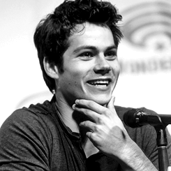  Dylan O'Brien + touching his face 