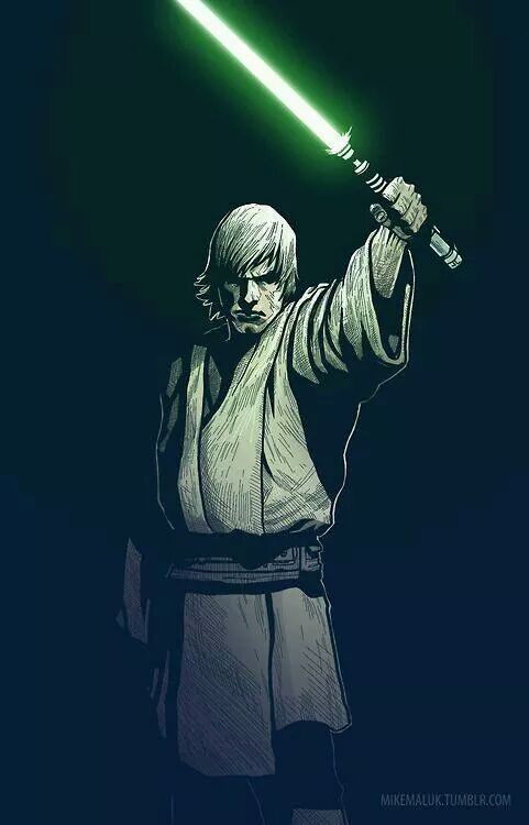 j-shibby:  Cool sketch of Luke. Cant wait for Episode 7.