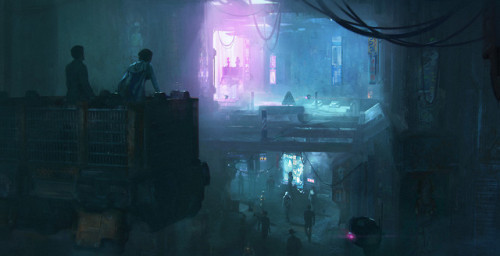 ionlands: Cyberpunk art by Sergii Golotovskiy