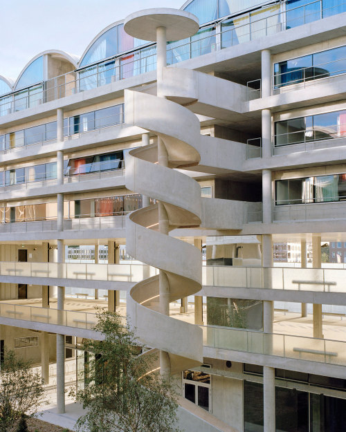 subtilitas:Bruther & Baukunst - Students residence and reversible car park, Palaiseau 2020. Via,