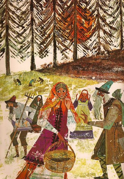 russian-style:  Krystyna Turska - Illustrations to Russians Fairy Tales.