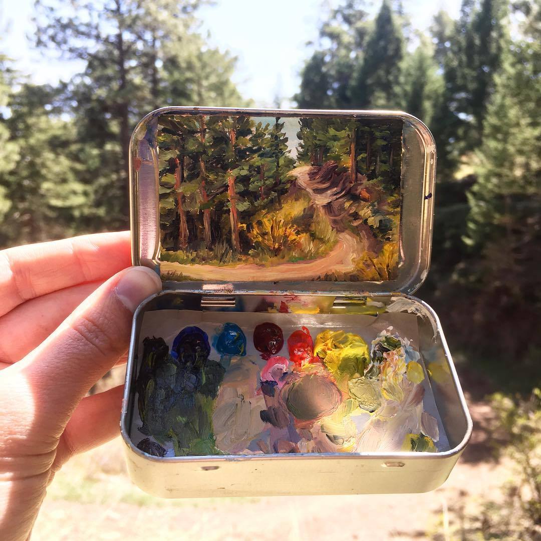 adventure-heart:  Tiny landscape paintings by Heidi Annalise Art.