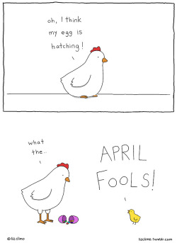lizclimo:when easter is also april fools’ day