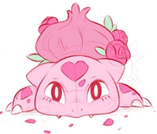 kimmy-arts:        Here are more sketches of my imaginary pink Bulbasaur Buba 🌷 