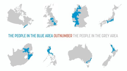 mapsontheweb:  Population distribution