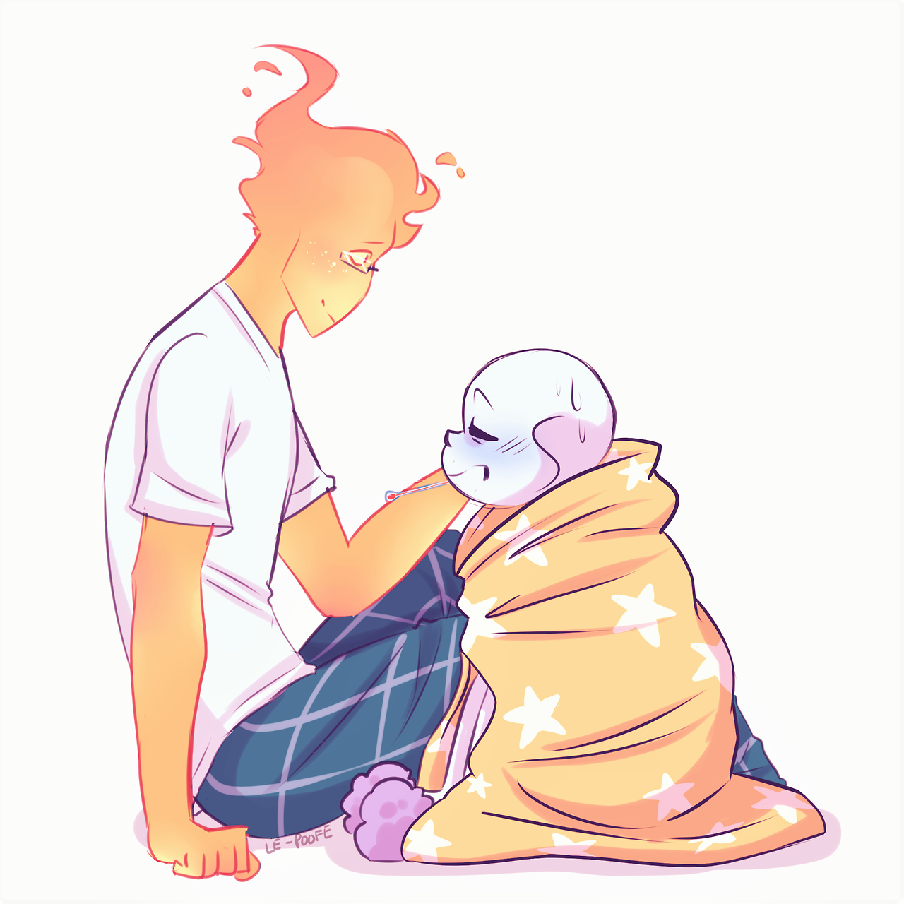 le-poofe: Cold seasons bring colds!  I did this a couple months ago, but it seems