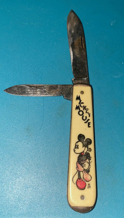 adventurelandia:1930s Mickey Mouse pocket knife