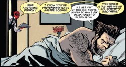 jeaniegray:  possibly the best logan/ororo moment so far