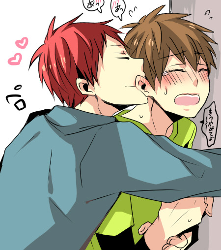 tetsumine:  黒バスらくがき8     This looks cute