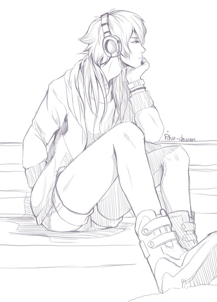 pervypiksi:  If you tell me Aoba doesn’t wear shorts I’ll cry. He has to show