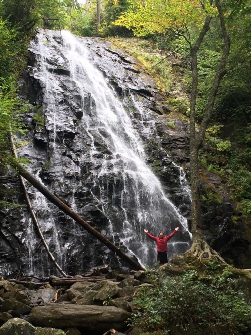 hikinghappy: Soaking in the awesomeness of Crabtree Falls along the Blue Ridge Parkway! A steep and 