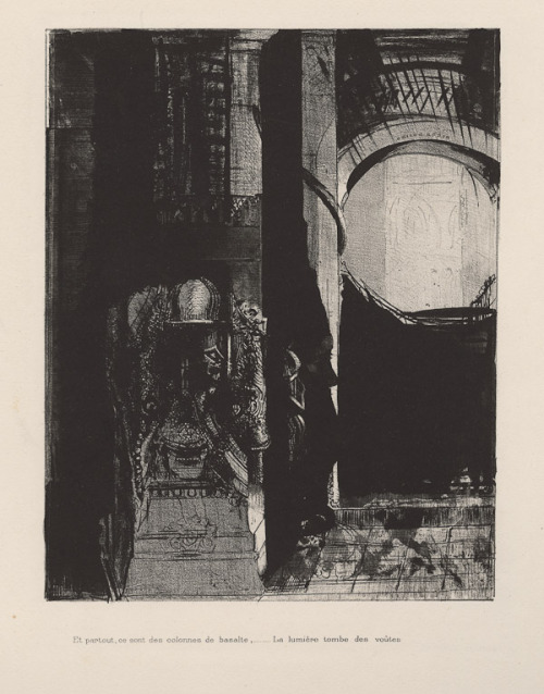 And on every side are columns of basalt, … the light falls from the vaulted roof (plate 3), 1