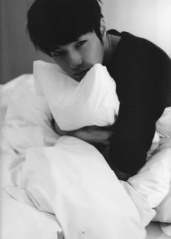 mysticyeol-deactivated20160207:  Myungsoo has loved many pillows… but his one true love… will always be     *not my gifs* 