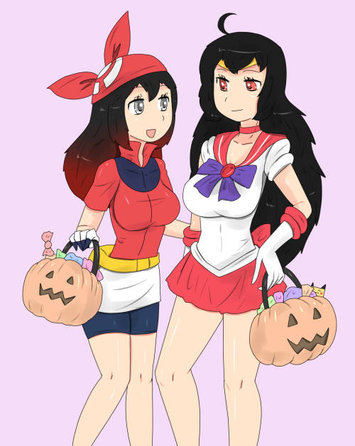 Summer May and Sailor Raven for Halloween