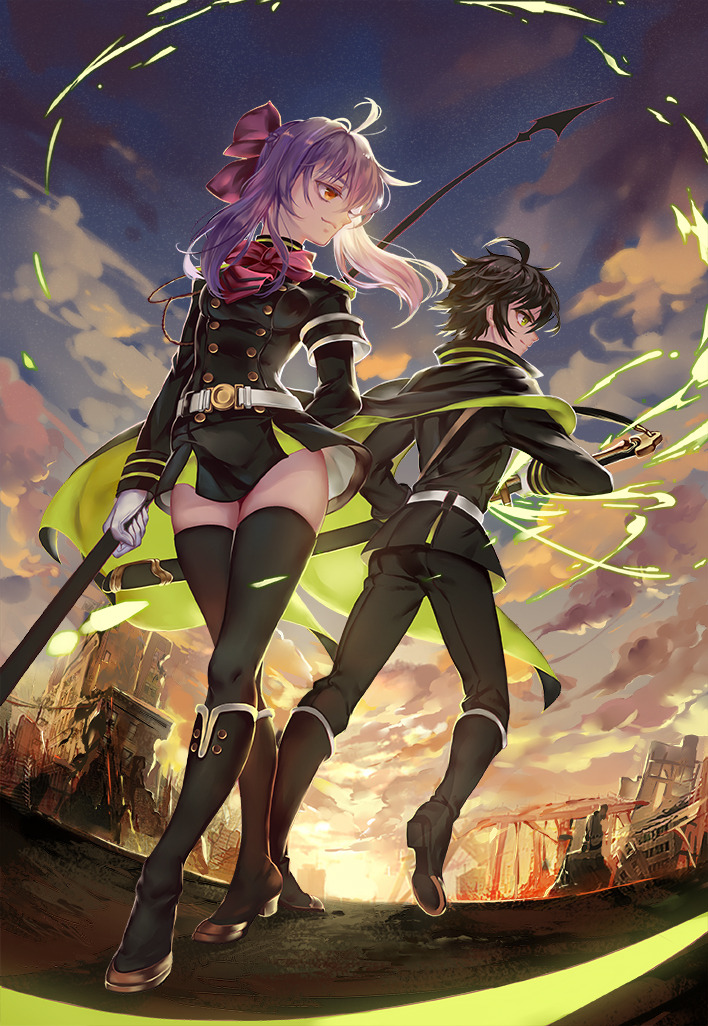 anime-fanarts:  Characters: Shinoa &amp; YuuchirouAnime: Owari no Seraph优筱~╮(╯▽╰)╭