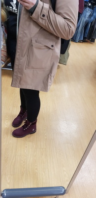 lumpyspaceprincessa:  New jacket and new shoes  The colour of those boots are divine