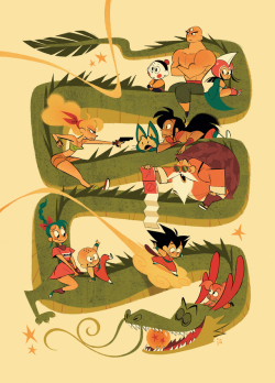 areu:dragonball piece i did recently for a (cancelled) nostalgia zine 