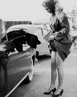 miss-vanilla:Brigitte Bardot on the set of “And God created Woman”, 1956.