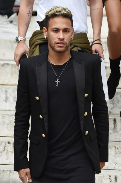 Brazilian Princess — neymarchive: Neymar at the Balmain Fashion
