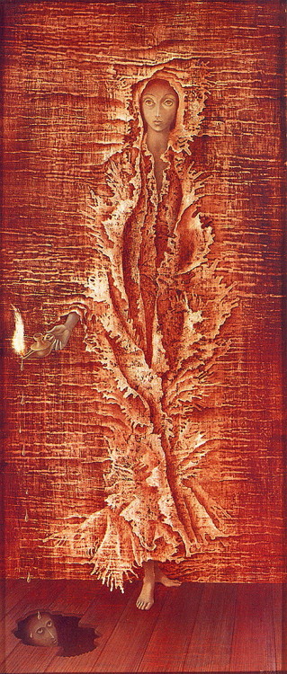 artist-varo:  Emerging Luz, Remedios Varo www.wikiart.org/en/remedios-varo/emerging-luz