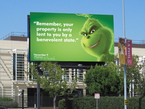 Dang no kidding! These grinch ads are PULLING ZERO PUNCHES.I dunno how this helps advertise a movie 