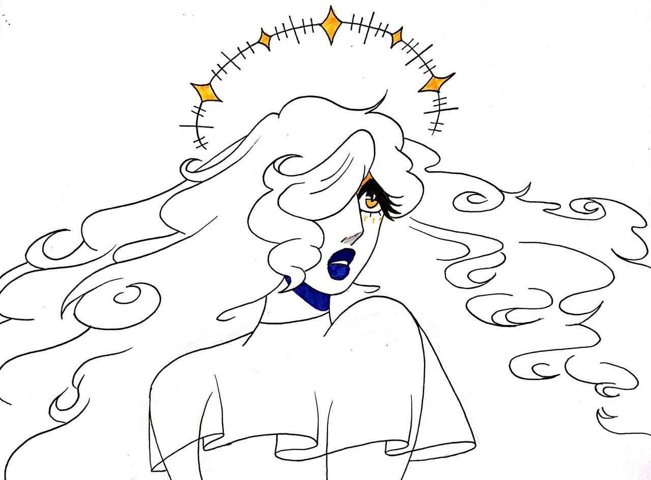 peppermintsdicks:  I found some unfinished drawings and decided to ink and color
