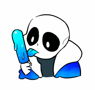 Sans Likey Blue Di- Popsicle