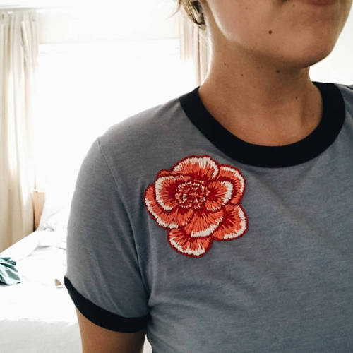 sosuperawesome:Embroidered T-Shirts and Art, by Chelsea Bock on EtsySee our ‘embroidery’ tag