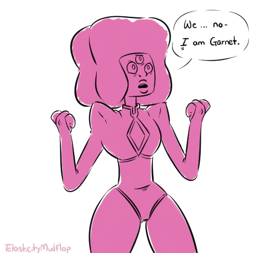 elasticitymudflap:  first time fusin’ must’ve been really cool for emif anything this was an excuse to draw garnet’s legs a whole bunch