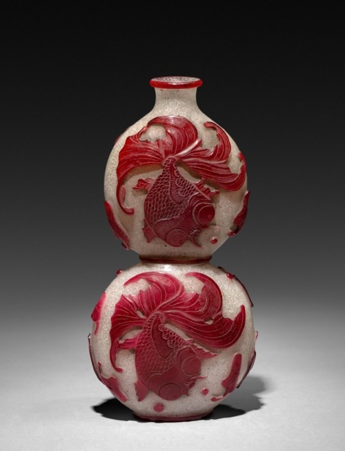 cma-chinese-art:Gourd-Shaped Bottle, 1644, Cleveland Museum of Art: Chinese ArtSize: Overall: 17.8 c