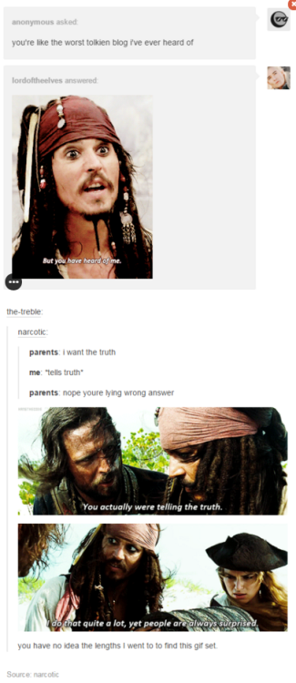 arwcnevenstar:I feel like the Pirates of the Caribbean fandom deserves more appreciation
