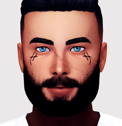 simsimsulation: Nico Levine LookbookBase: Face Tats | Scars | Body Tats | Hair #1 | Hair #2 | B