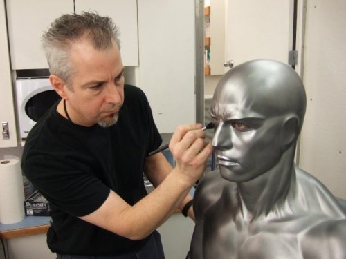 specialeffectsmakeup:  The Silver Surfer has been created by combining the performance of actor Doug