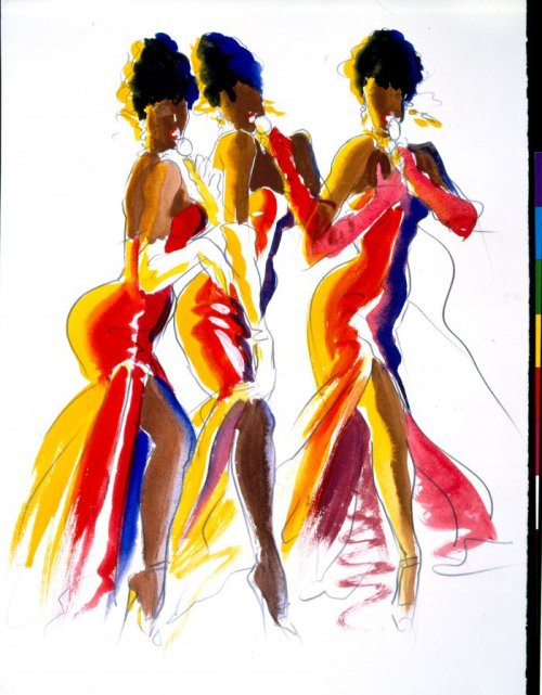 dar-a:dreamgirls by antonio lopez american vogue 1977