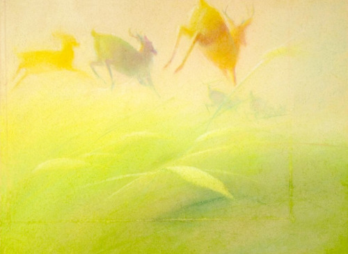 scurviesdisneyblog:Bambi concept art in tribute to legendary Disney artist Tyrus Wong (1910-2016)