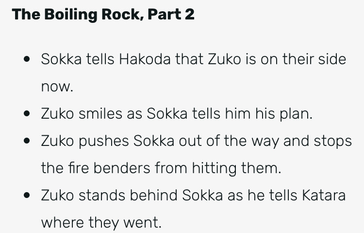 bisexuallsokka:i can’t stop laughing i just found the shipping wiki for zuko and sokka and these are some of my favorite parts from the “moments” section 