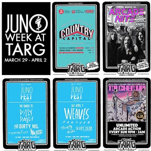 #JUNOweek kicks off this Wednesday at TARG and we couldn&rsquo;t be more stoked!! Check out this wee