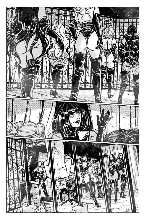 Fav B&W pages from Lovesick issue 2 available only in digital form on comixology.com