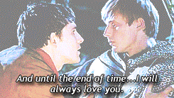 ofkingsandlionhearts:Merlin Post-Finale AU: One morning after finally returning to Camelot, Merlin f