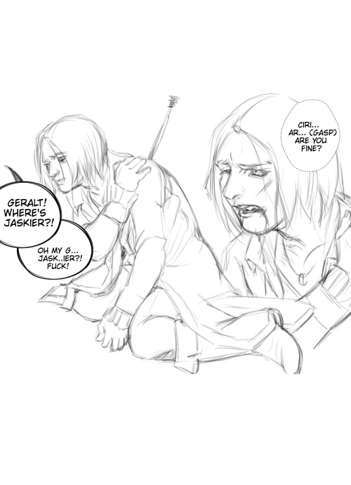 Yes, This Time I Drew The Prompt. Ahahahahaha Prompt: The Arrow Misses The Lute. Heavy Angst. Anyone