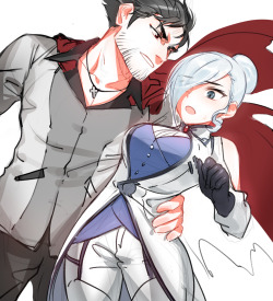 kurokami-taichi:  Qrow &amp; Winter by bean1215