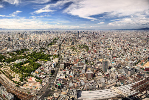 Osaka Panorama by Marco Stoppazzini on Flickr.