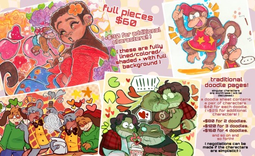 Opening 6 Traditional Art Comm Slots For The Meantime!!!!! KO-FI FORMS ONLY PLEASE!!!! And Please Give