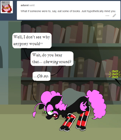 darkfiretaimatsu:Is there any greater crime than desecrating a book? I’m pretty sure there isn’t~ Sorry, Ms. Ink Blot, I guess you’ll just have to write and publish a new thing for my library~((So guess who’s been watching Dan Vs. all week~))>=O!