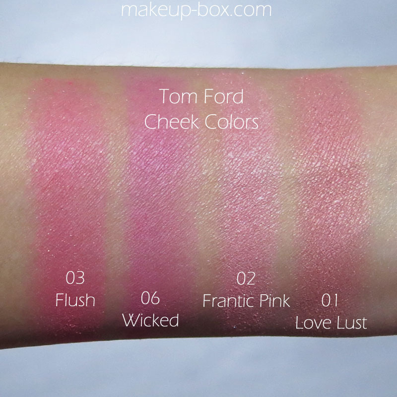 Makeup Box — Tom Ford Blushes – There were quite a