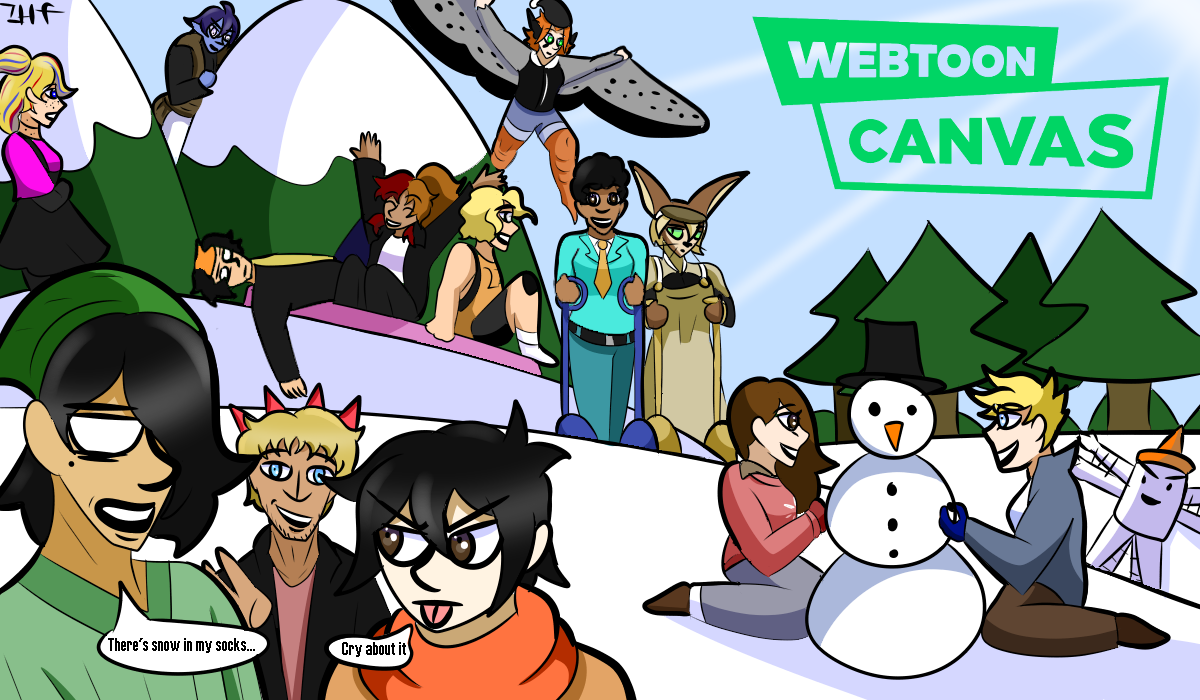 Lil’ Winter banner I made for some webtoon canvas creators! You can see this on instagram for all the peeps involved! Sorry 