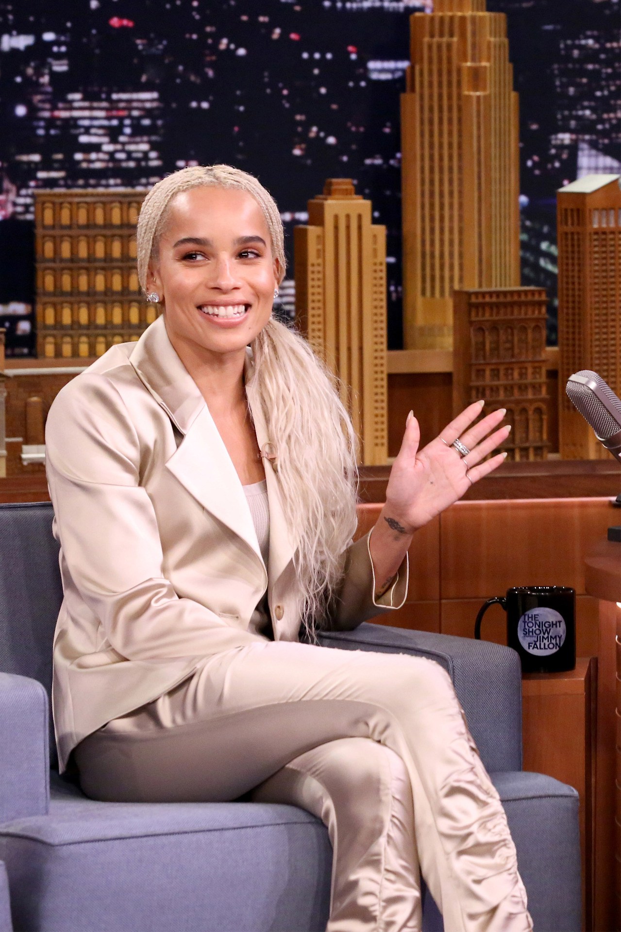 celebsofcolor:  Zoe Kravitz on The Tonight Show Starring Jimmy Fallon